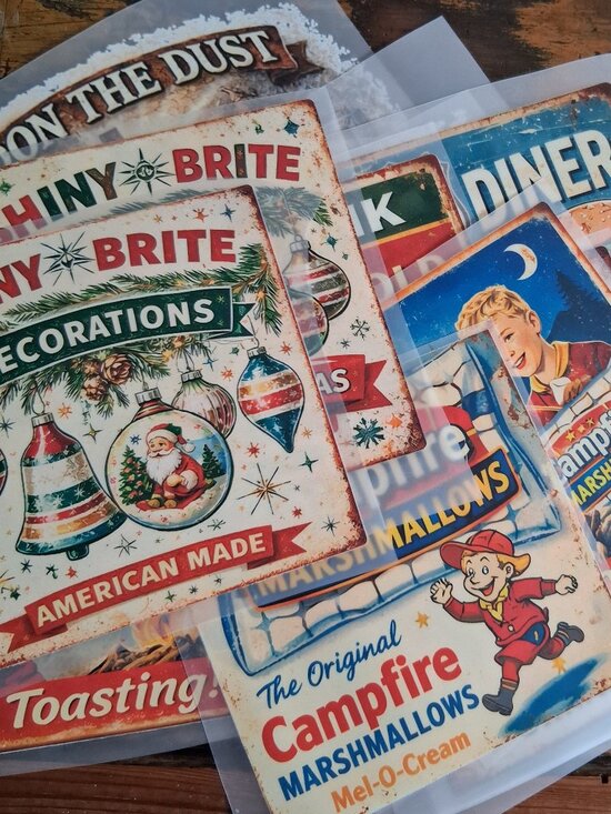 Other - Antique Themed Advertising DTF Transfers